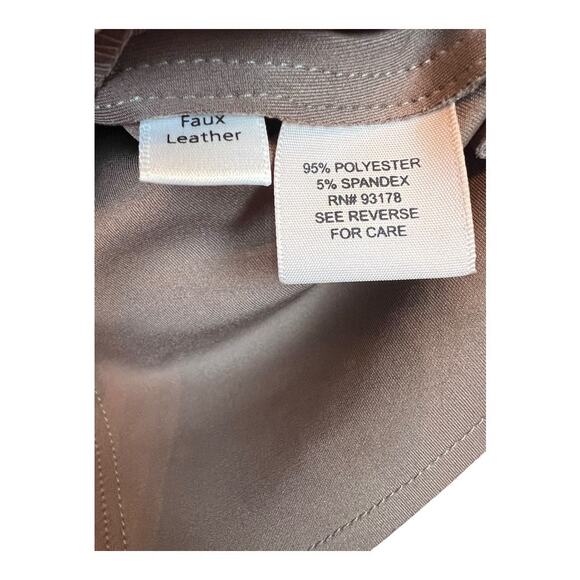 Philosophy Beige Faux Leather Vegan Pleather Moto Jacket Asymmetrical Small - Picture 4 of 5